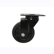 Caster Wheel, Model: B03S-01-100-633, Moving, Black, 4in